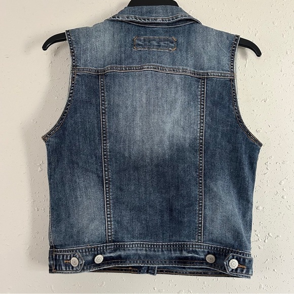 Maurices Denim Vest Western Country Concert Summer Bohemian Casual Small - Picture 4 of 7
